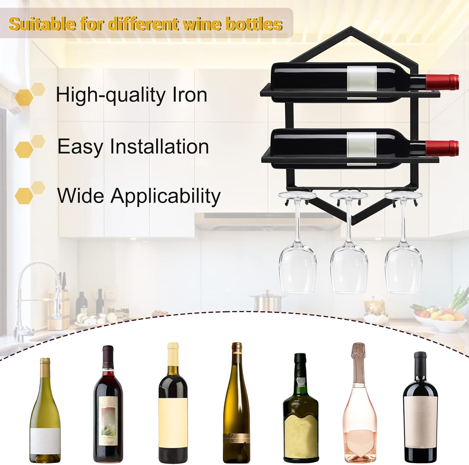 Estante de Vidrio para Vino Estante de Vidrio para Vino